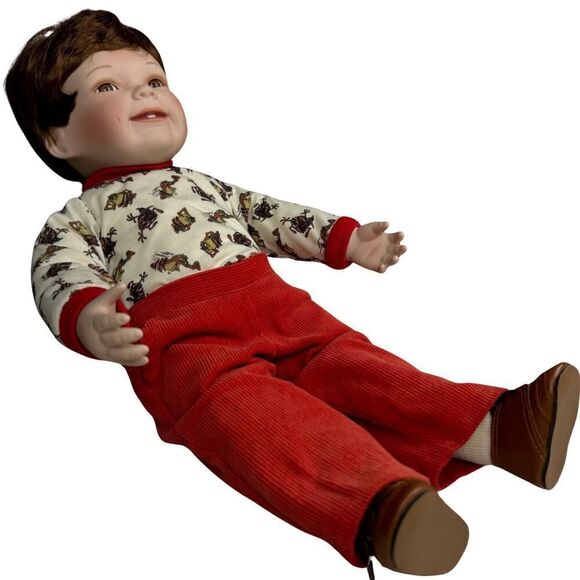 Ashton Drake's Looney Tunes Little Tornado Porcelain Themed Doll Vintage - Picture 3 of 9